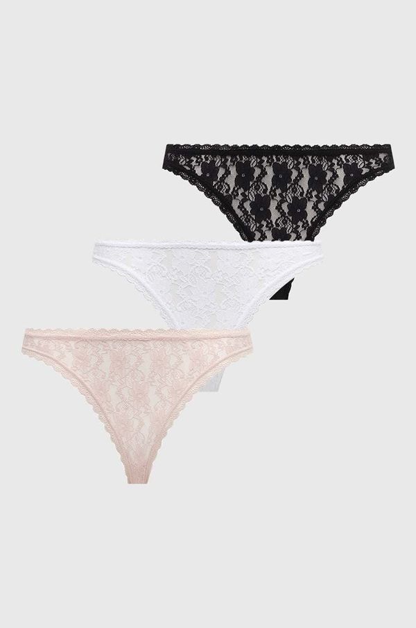 Guess Gaćice Guess 3-pack boja: ružičasta, od čipke, O4GG34 KC5L0