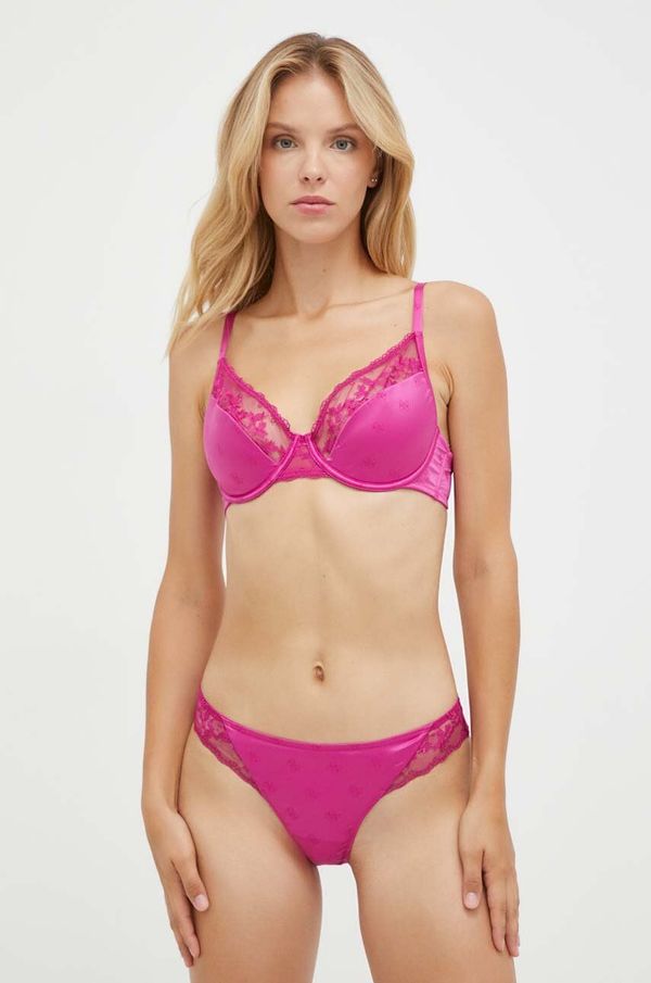 Guess Gaćice Guess boja: ljubičasta, providne