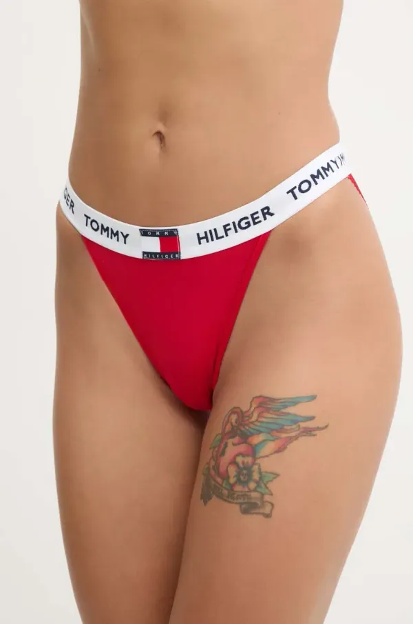 Tommy Hilfiger Gaćice Tommy Hilfiger boja: crvena, od čipke, UW0UW05622