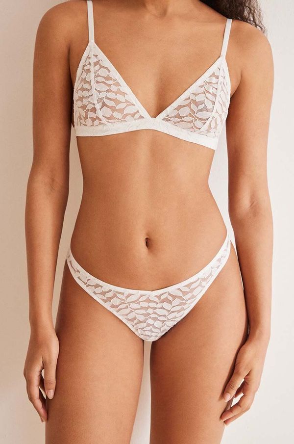 women'secret Gaćice women'secret SPRING HELANKAS boja: bijela, od čipke, 4987302