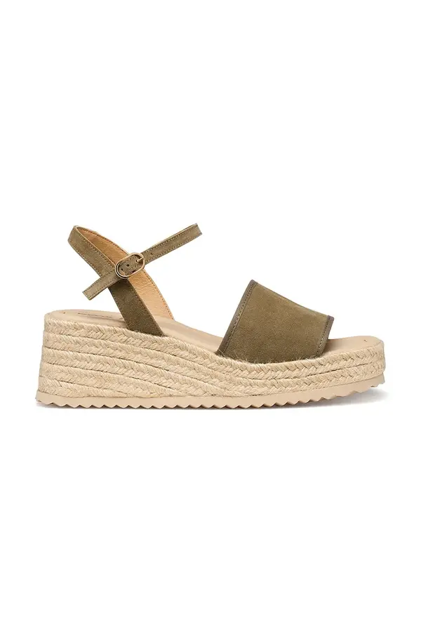 Geox Geox sandale tip espadrila za žene od kože D ALEMERIA