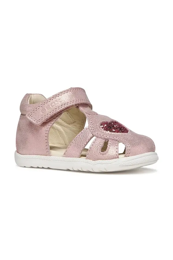 Geox Geox sandale za djecu od kože SANDAL MACCHIA