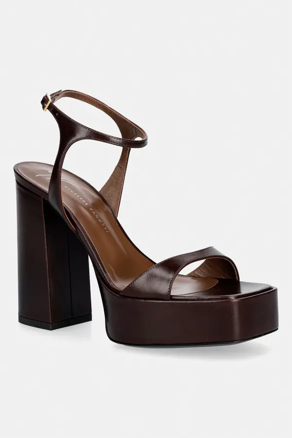 Giuseppe Zanotti Giuseppe Zanotti sandale s debelom potpeticom od kože Biarritz
