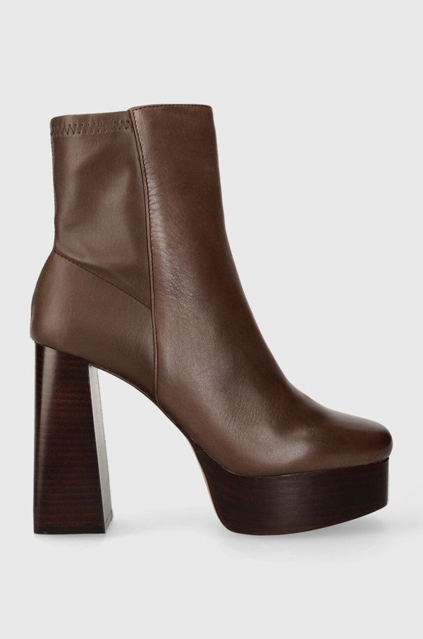 Aldo Gležnjače Aldo Gavamaldar za žene, boja: smeđa, s debelom potpeticom, 13658304.GAVAMALDAR