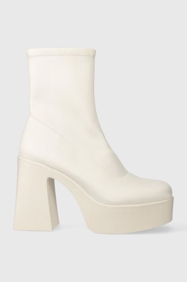 Aldo Gležnjače Aldo Grandstep za žene, boja: bijela, s debelom potpeticom, 13618315Grandstep