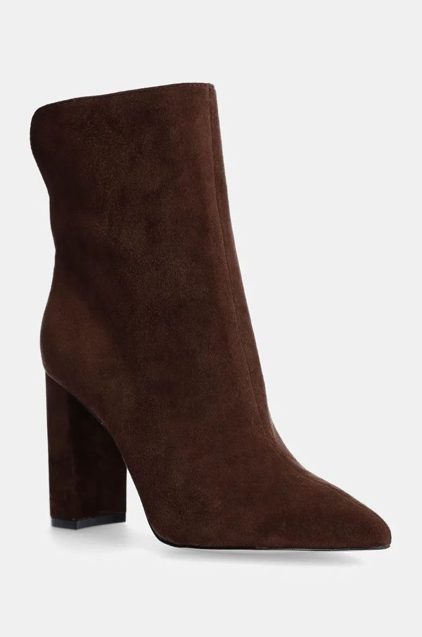 Aldo Gležnjače Aldo SUSHI za žene, boja: smeđa, s debelom potpeticom, 13838648 SUSHI