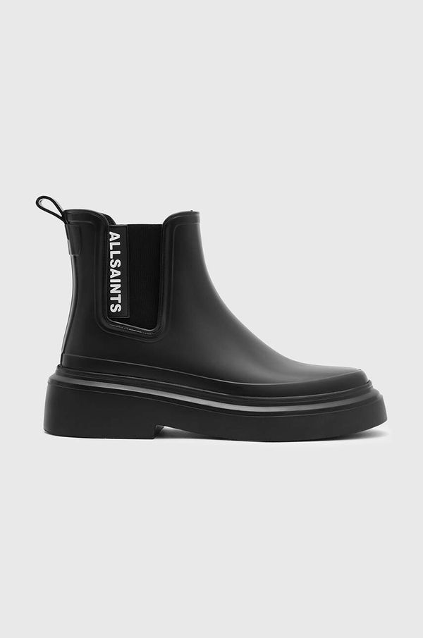 AllSaints Gležnjače AllSaints HETTY za žene, boja: crna, s platformom