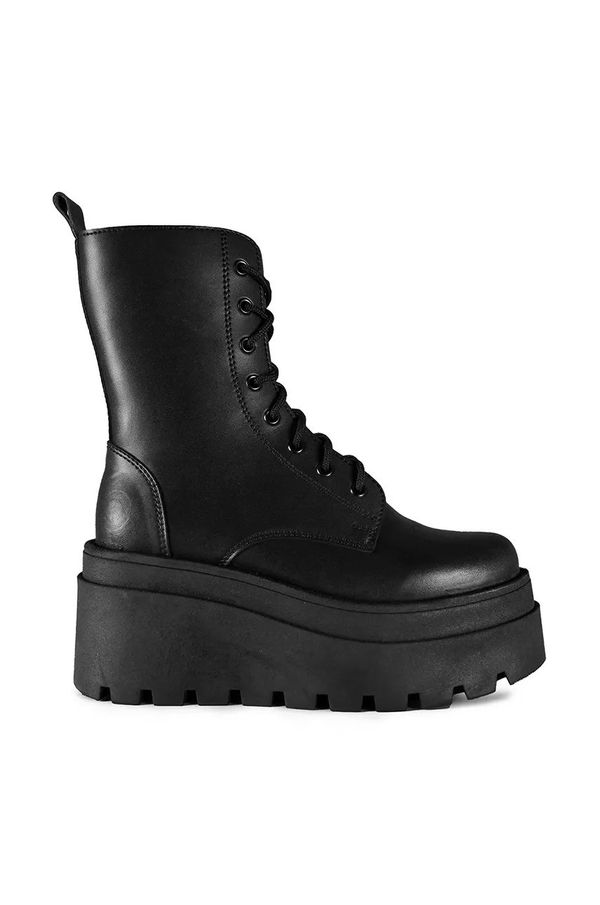 Altercore Gležnjače Altercore Nolan za žene, boja: crna, s platformom, Nolan Vegan