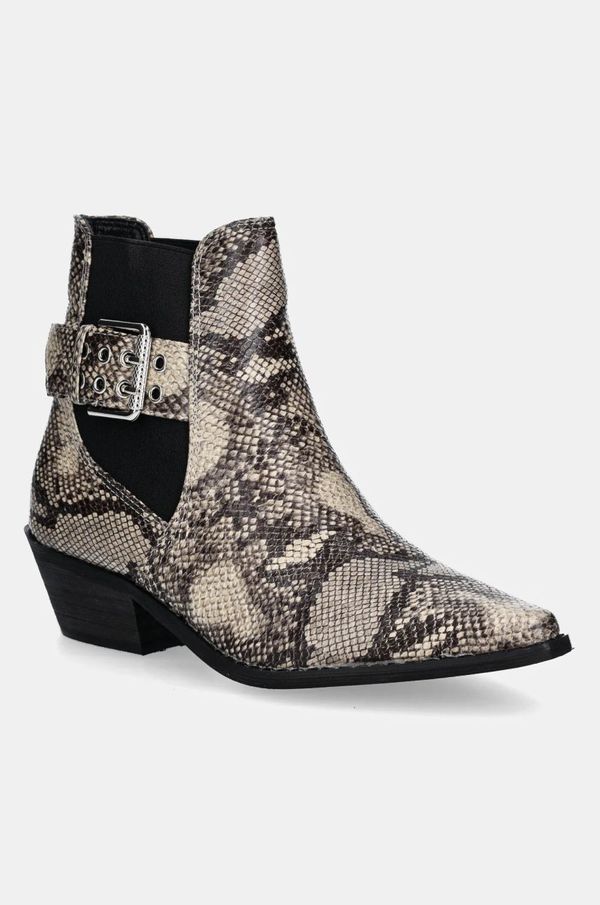 Answear Lab Gležnjače Answear Lab za žene, boja: bež, s debelom potpeticom