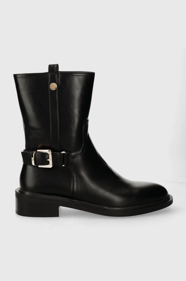 Answear Lab Gležnjače Answear Lab za žene, boja: crna, ravni potplat