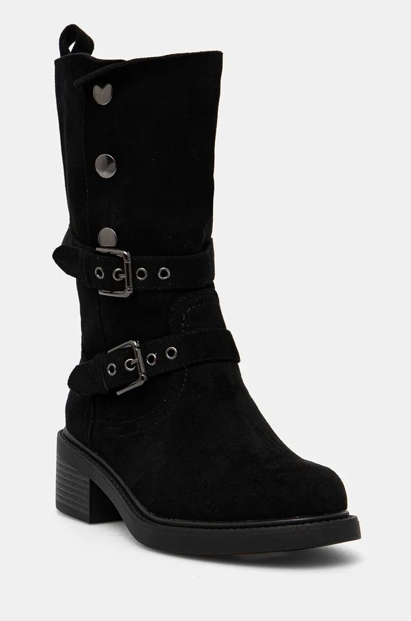 Answear Lab Gležnjače Answear Lab za žene, boja: crna, ravni potplat