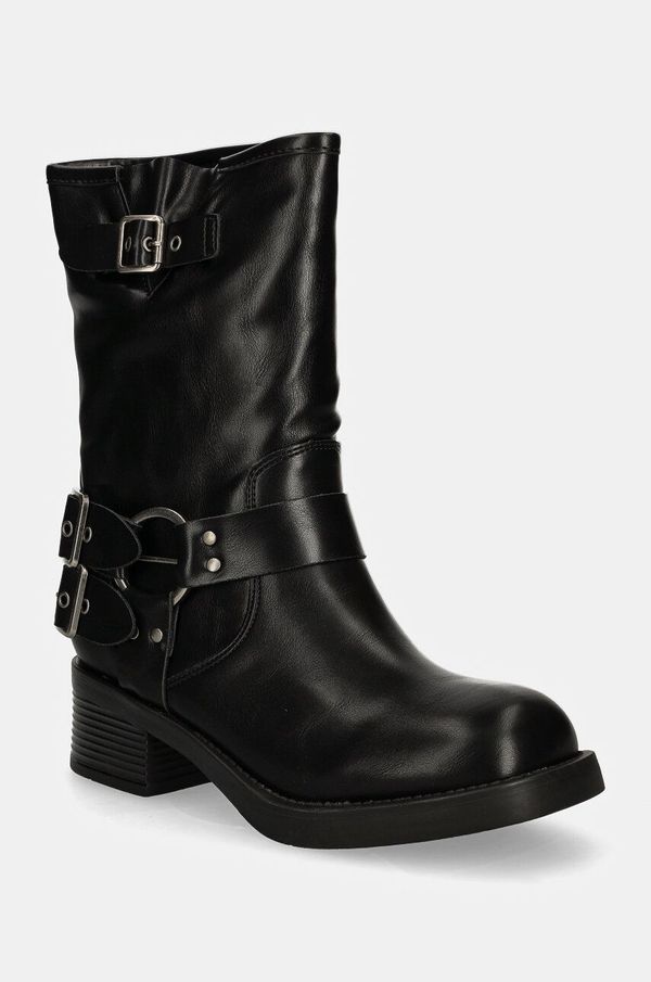 Answear Lab Gležnjače Answear Lab za žene, boja: crna, ravni potplat