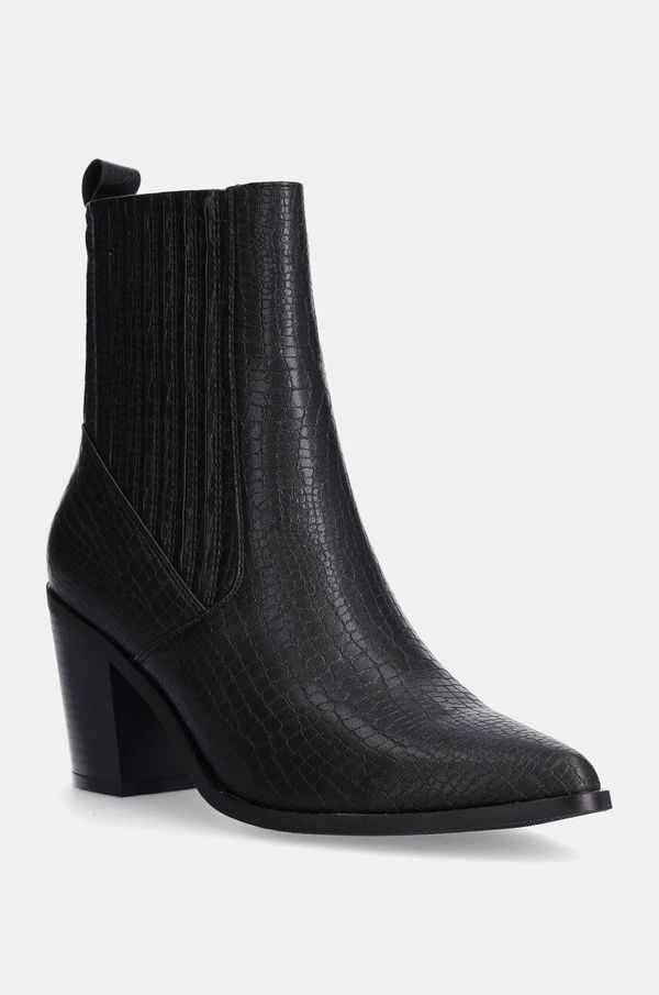 Answear Lab Gležnjače Answear Lab za žene, boja: crna, s debelom potpeticom