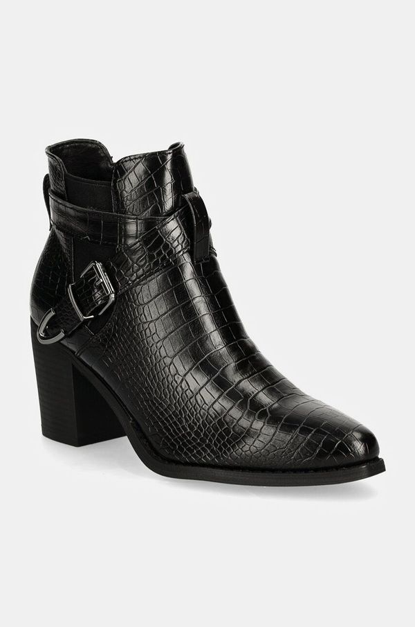 Answear Lab Gležnjače Answear Lab za žene, boja: crna, s debelom potpeticom