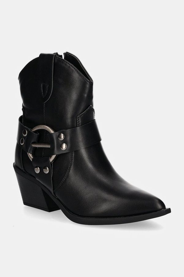 Answear Lab Gležnjače Answear Lab za žene, boja: crna, s debelom potpeticom