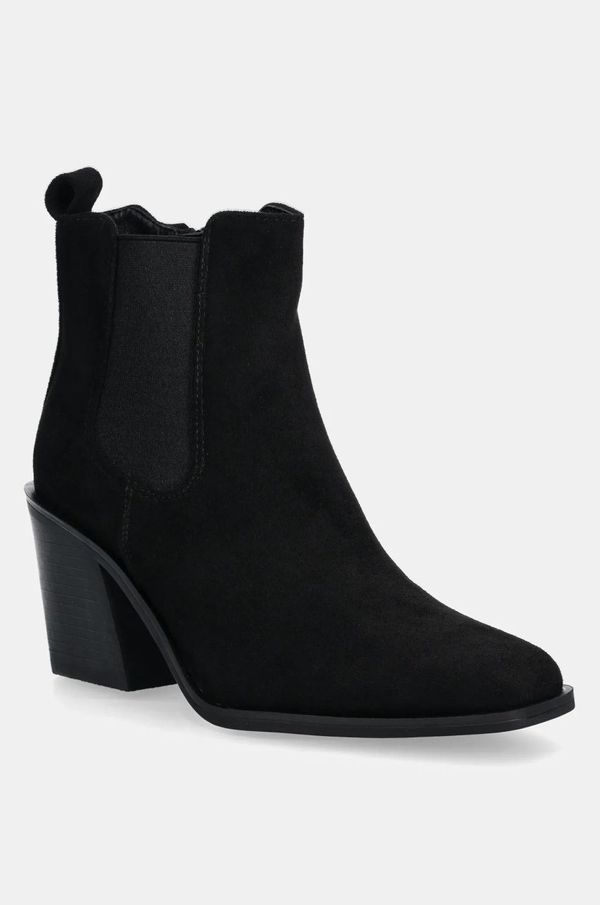 Answear Lab Gležnjače Answear Lab za žene, boja: crna, s debelom potpeticom, sa srednje toplom podstavom