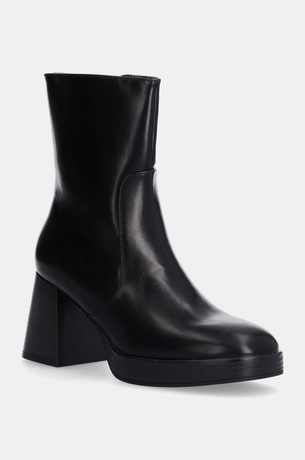 Answear Lab Gležnjače Answear Lab za žene, boja: crna, s debelom potpeticom, sa srednje toplom podstavom