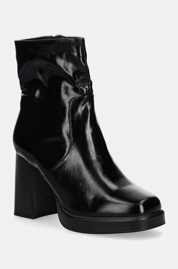 Answear Lab Gležnjače Answear Lab za žene, boja: crna, s debelom potpeticom, sa srednje toplom podstavom