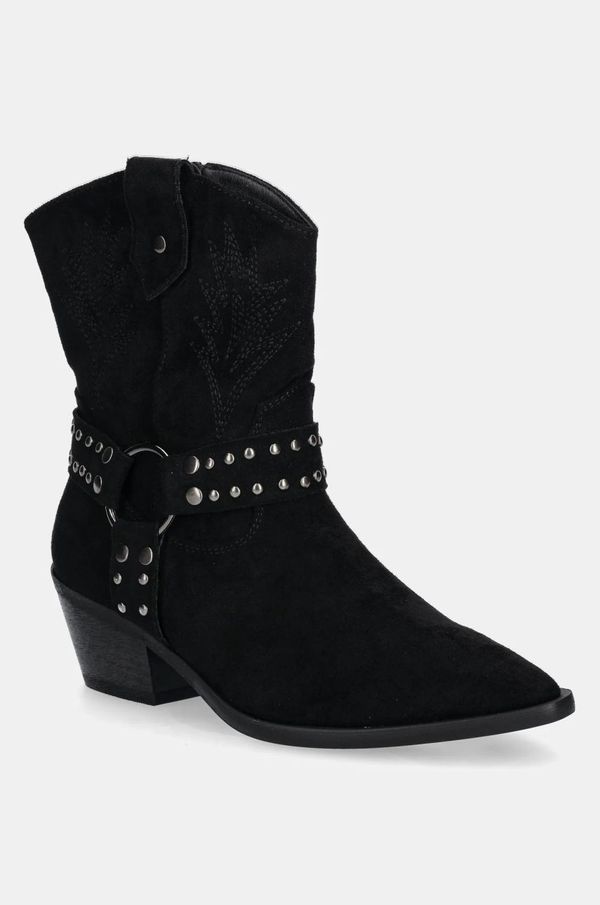 Answear Lab Gležnjače Answear Lab za žene, boja: crna, s debelom potpeticom