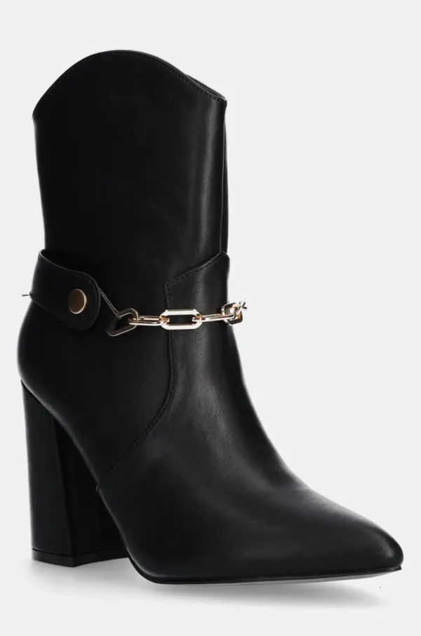 Answear Lab Gležnjače Answear Lab za žene, boja: crna, s debelom potpeticom