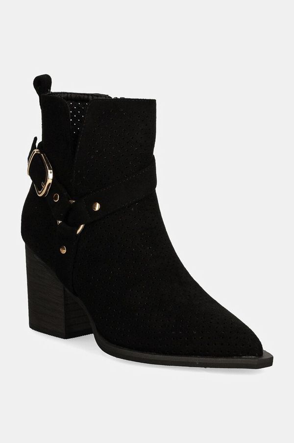 Answear Lab Gležnjače Answear Lab za žene, boja: crna, s debelom potpeticom