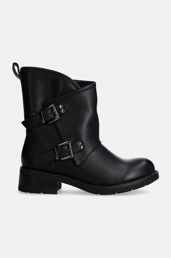 Answear Lab Gležnjače Answear Lab za žene, boja: crna, s platformom, sa srednje toplom podstavom