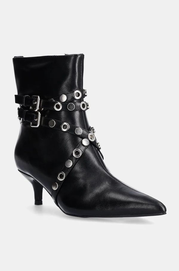 Answear Lab Gležnjače Answear Lab za žene, boja: crna, s tankom potpeticom