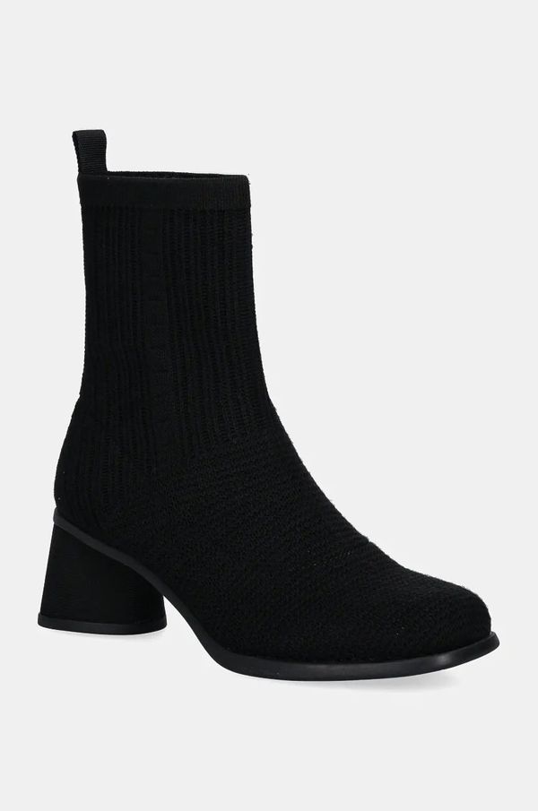 Camper Gležnjače Camper Kiara za žene, boja: crna, s debelom potpeticom, K400709-005