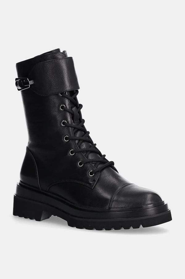 Coccinelle Gležnjače Coccinelle za žene, boja: crna, ravni potplat, E4 RJO 35 01 01 001