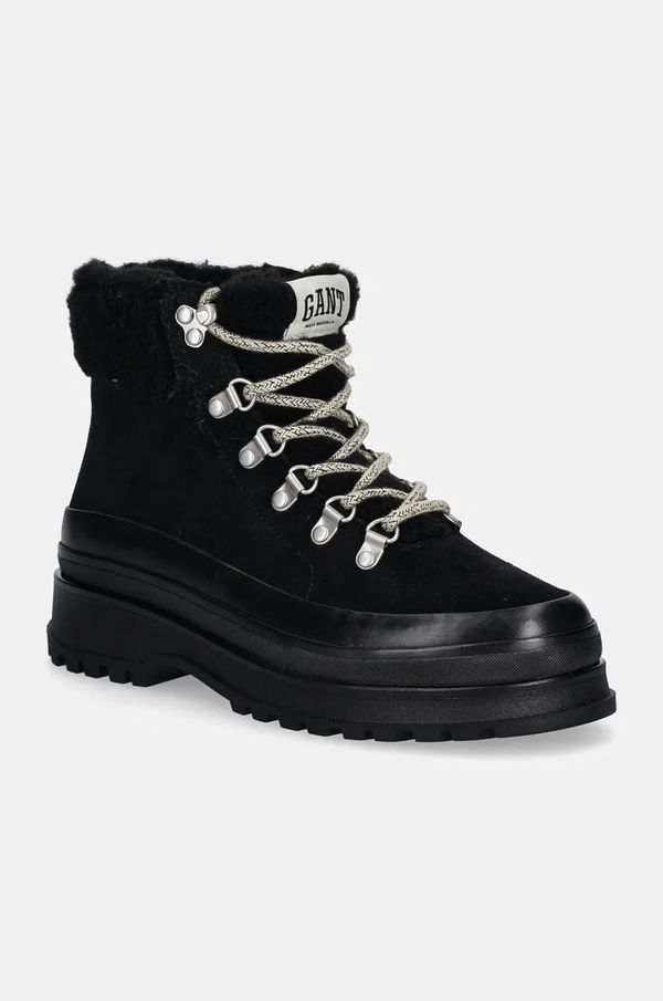 Gant Gležnjače Gant Wintly za žene, boja: crna, s platformom, s toplom podstavom, 29543794 G00