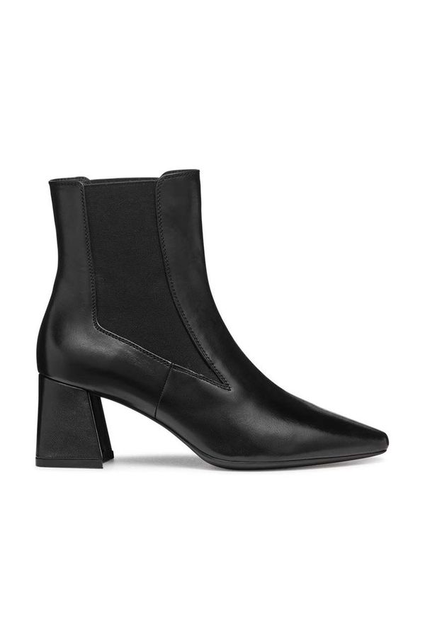 Geox Gležnjače Geox D GISELDA za žene, boja: crna, s debelom potpeticom, D36VCC 000TU C9999