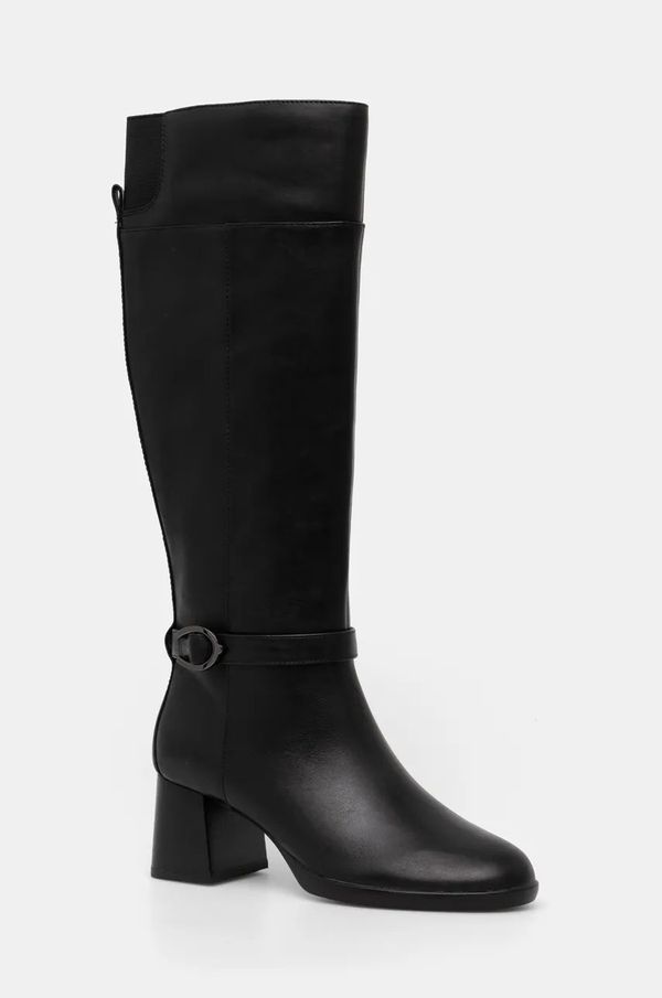 Geox Gležnjače Geox D WALK PLEASURE 55 za žene, boja: crna, s debelom potpeticom, D46XBD 00043 C9999