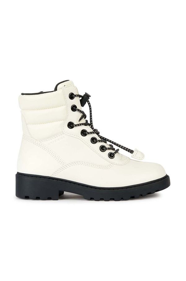 Geox Gležnjače Geox J CASEY B ABX za žene, boja: bijela, ravni potplat, J367ZB 0BCLV C1M9B