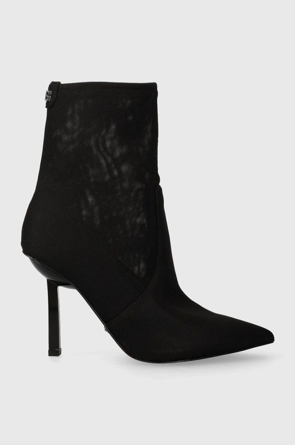 Guess Gležnjače Guess CIDNI2 za žene, boja: crna, s tankom potpeticom, FL7C2N FAB10