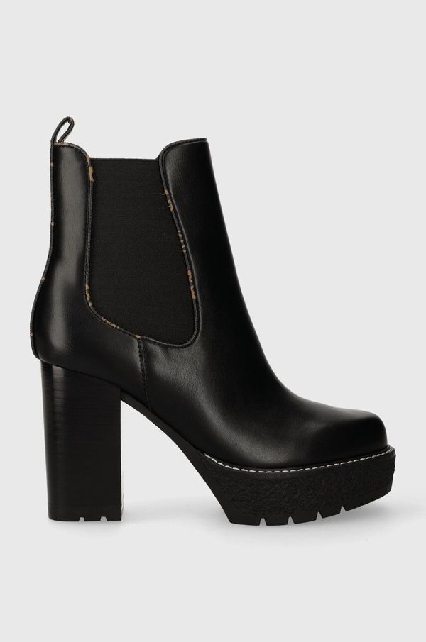 Guess Gležnjače Guess MAELEA za žene, boja: crna, s debelom potpeticom, FL8EEA ELE10