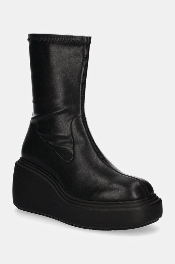 Hugo Gležnjače HUGO Meghan za žene, boja: crna, klin peta, 50529880