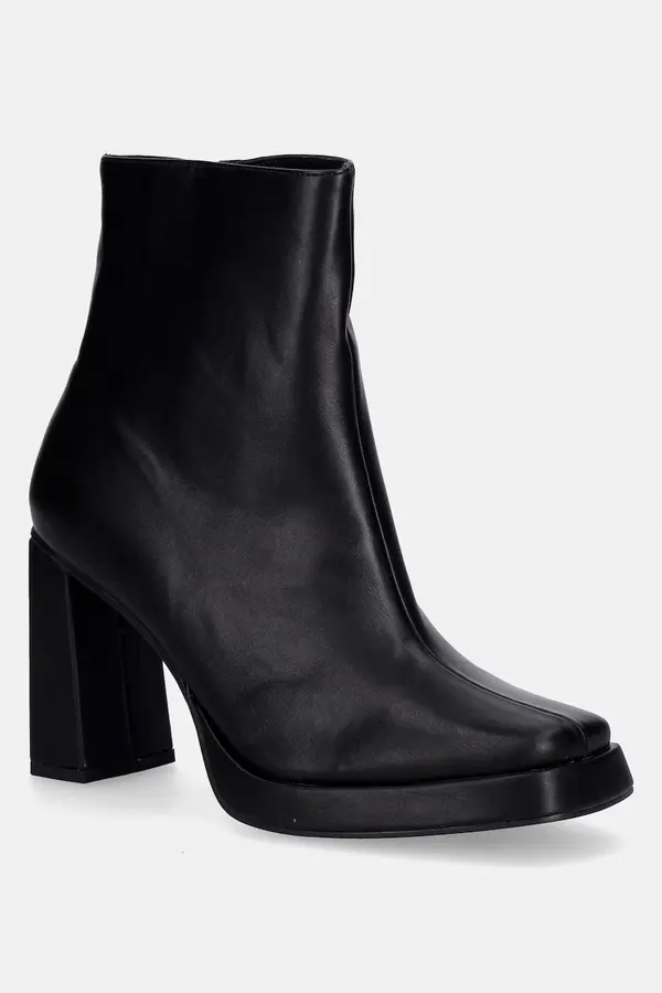 Koi Footwear Gležnjače Koi Footwear Halla Black Heeled Boots