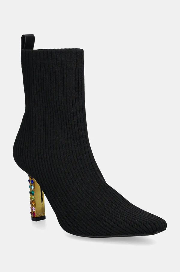 Kurt Geiger London Gležnjače Kurt Geiger London Mayfair Knit Ankle Boot za žene, boja: crna, s debelom potpeticom, 3438905609