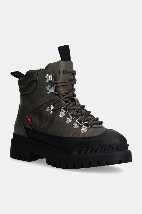 Levi's Gležnjače Levi's CANYON za žene, boja: zelena, s platformom, 000D4-0001