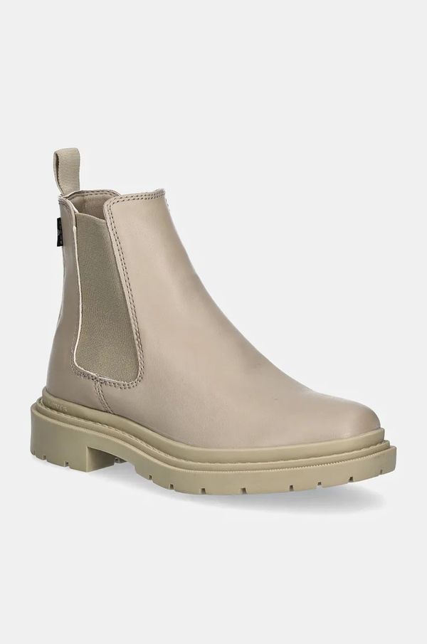 Levi's Gležnjače Levi's TROOPER CHELSEA za žene, boja: bež, ravni potplat, D7039-0007