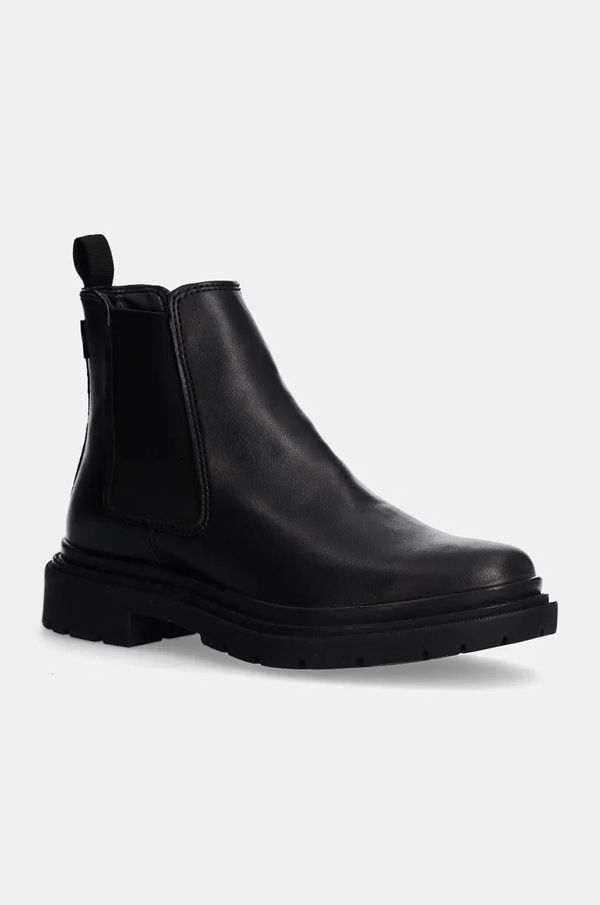 Levi's Gležnjače Levi's TROOPER CHELSEA za žene, boja: crna, ravni potplat, D7039-0006