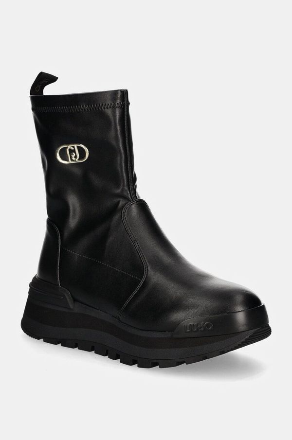 Liu Jo Gležnjače Liu Jo AMAZING 22 za žene, boja: crna, s platformom, BF4055EX04622222