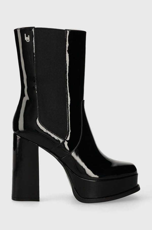 Liu Jo Gležnjače Liu Jo NAIRA4 za žene, boja: crna, s debelom potpeticom, SF3161EX00422222