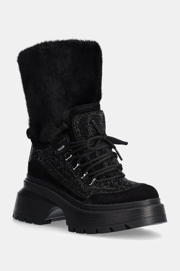 MICHAEL Michael Kors Gležnjače MICHAEL Michael Kors Shiloh za žene, boja: crna, s platformom, 40F4SSFB5S.001