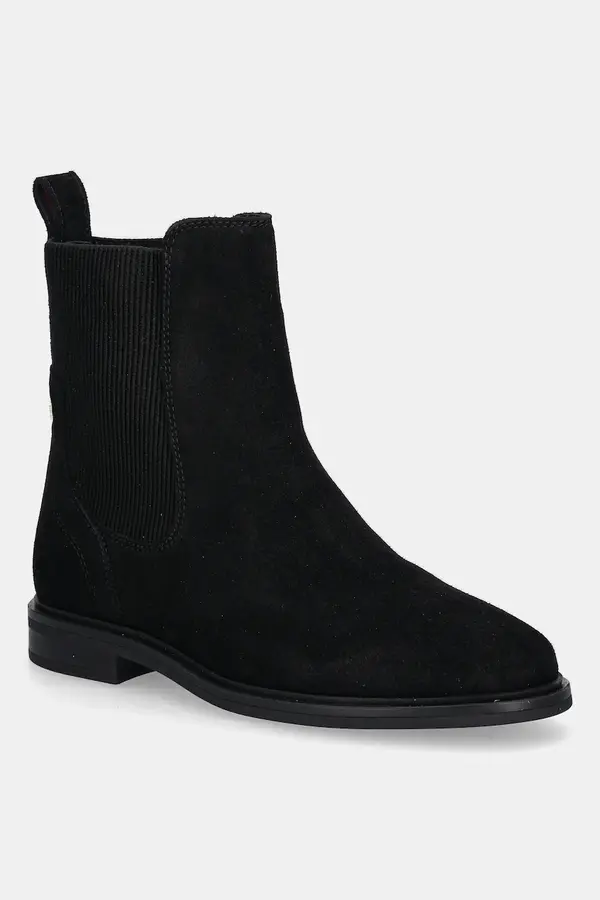 Tommy Hilfiger Gležnjače od brušene kože Tommy Hilfiger FLAG SUEDE CHELSEA BOOT
