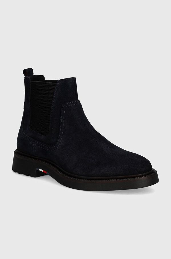 Tommy Hilfiger Gležnjače od brušene kože Tommy Hilfiger HILFIGER COMFORT LWT SUEDE CHEL za muškarce, boja: tamno plava, FM0FM05104