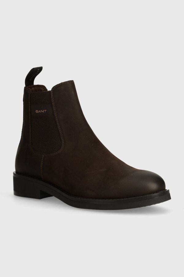 Gant Gležnjače od nubuk kože Gant Prepdale boja: smeđa, 29651752 G46
