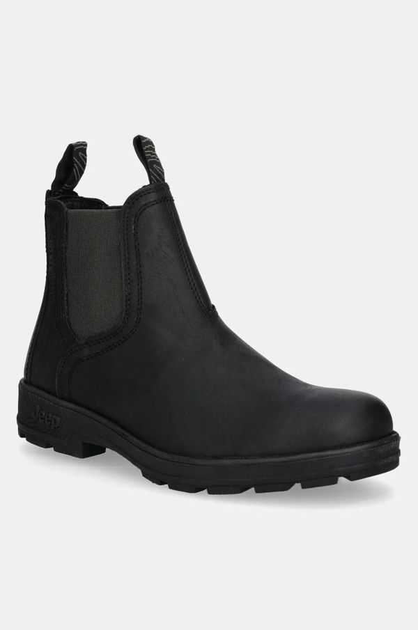 Jeep Gležnjače od nubuk kože Jeep QUAD boja: crna, JM42010A