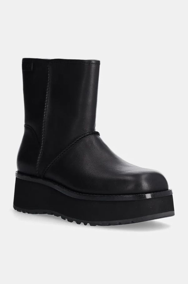 Ugg Gležnjače UGG Cityfunc Mid za žene, boja: crna, s platformom, 1162990-BLK