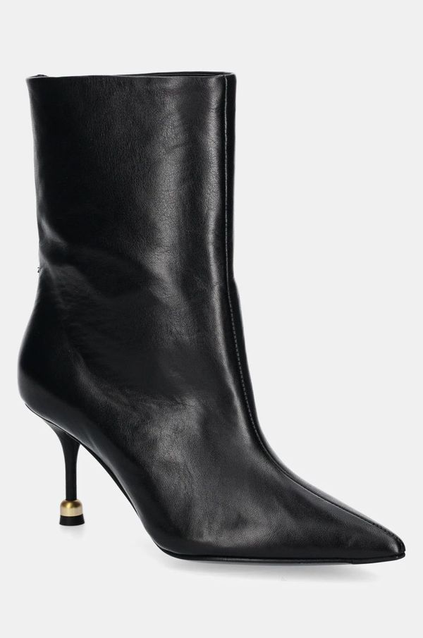 Vanda Novak Gležnjače Vanda Novak Elena za žene, boja: crna, s tankom potpeticom